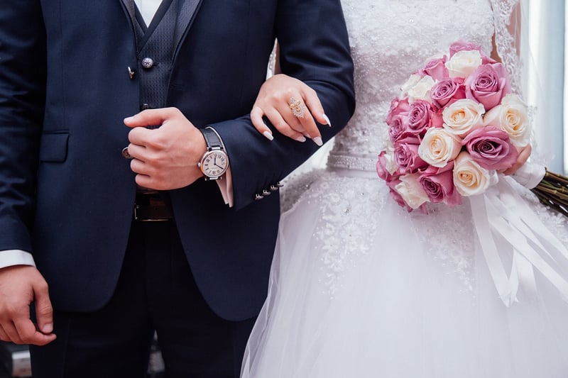 Groom in wedding suit